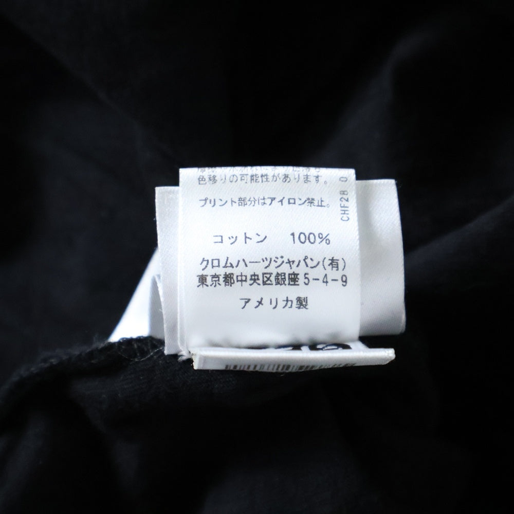 CHROME HEARTS(クロムハーツ) USA Logo S/S TEE スクロールロゴプリントクルーネック半袖Tシャツ ブラック