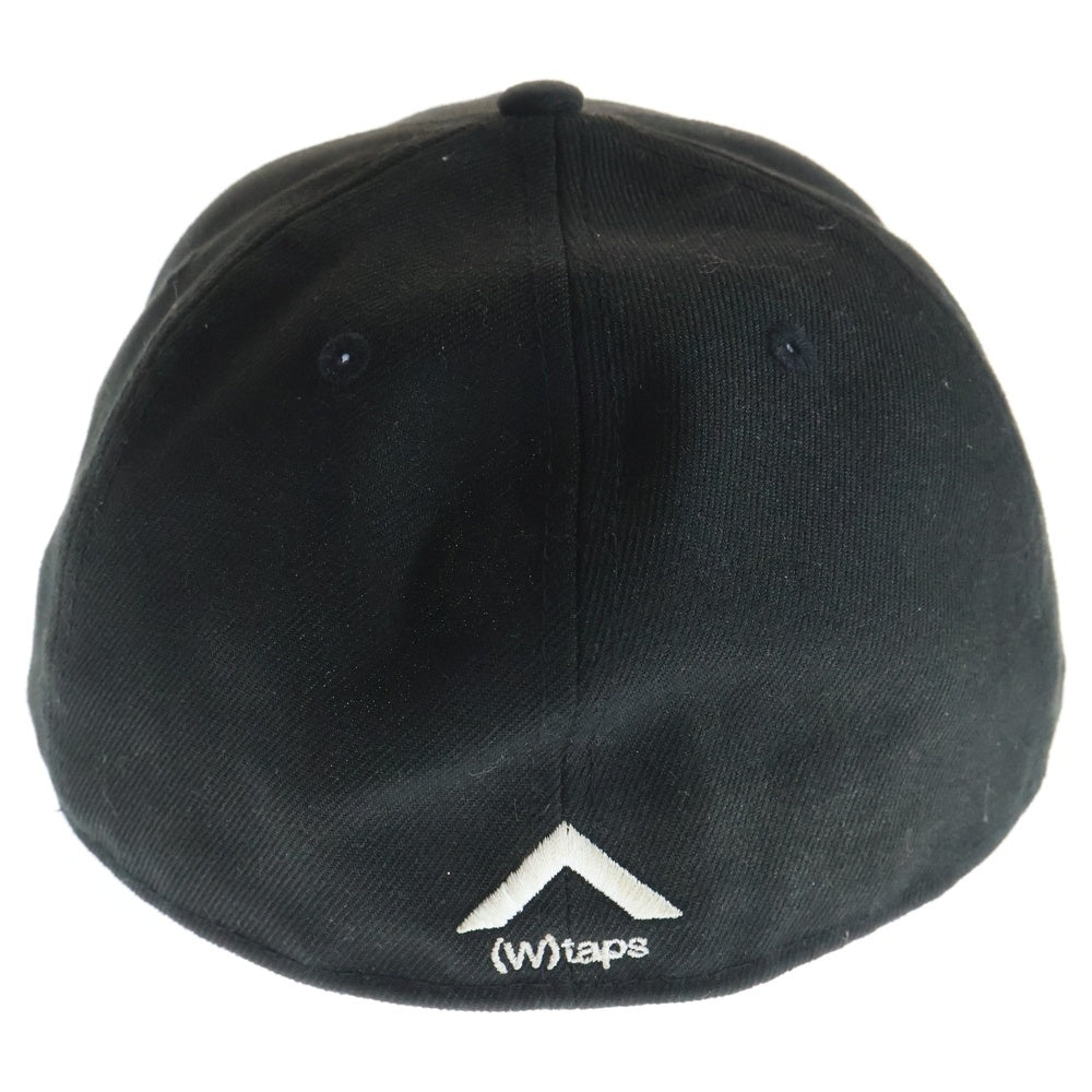 WTAPS(ダブルタップス) 22AW ×NEW ERA 59FIFTY ロゴ刺繍 キャップ 帽子 22NENED-HT01 ブラック