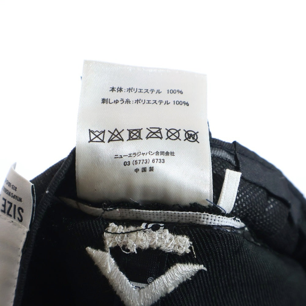 WTAPS(ダブルタップス) 22AW ×NEW ERA 59FIFTY ロゴ刺繍 キャップ 帽子 22NENED-HT01 ブラック