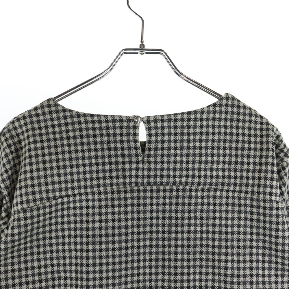 NO BRAND(ノーブランド) 千鳥柄 長袖カットソー レディース