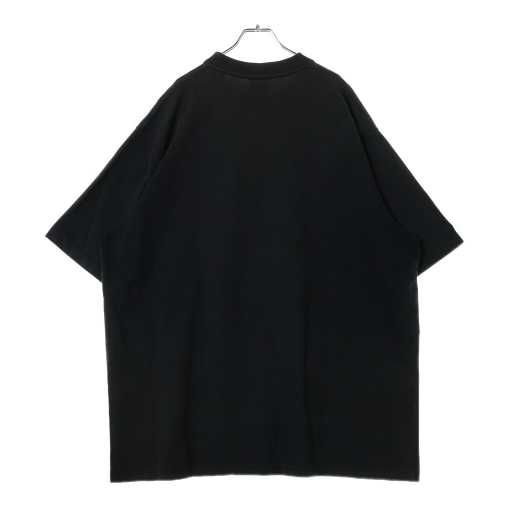 VETEMENTS(ヴェトモン) 17AW OVERSIZED HEAVY METAL PRINT TEE MAH18TR34 オーバーサイズヘビーメタルスカルプリント クルーネック半袖カットソー ブラック