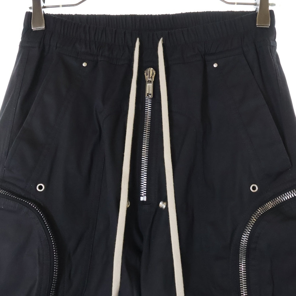 Rick Owens(リックオウエンス) 24AW BAUHAUS CARGO PANT バウハウス ジップアップ カーゴパンツ ブラック RU02D6377-TE