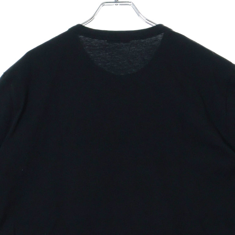 MONCLER(モンクレール) MAGLIA T-SHIRT F20918C79710 8390T マグリア フロントプリント クルーネック半袖Tシャツ ブラック