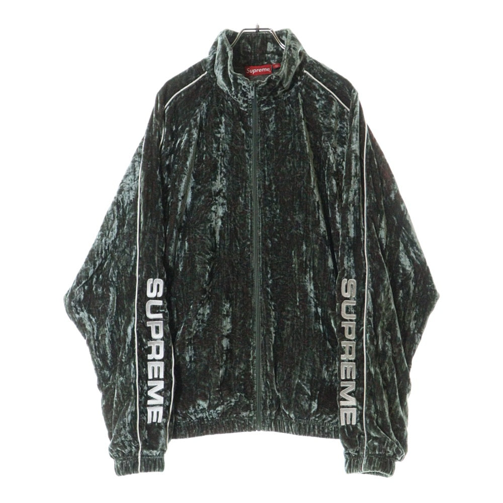 SUPREME(シュプリーム) 23AW Crushed Velvet Track Jacket クラッシュト ベルベット トラックジャケット カーキ