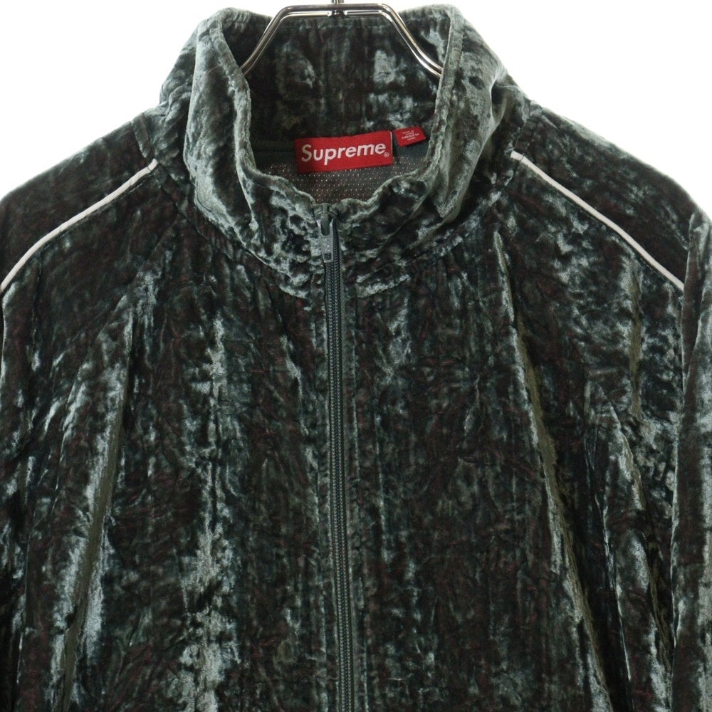 SUPREME(シュプリーム) 23AW Crushed Velvet Track Jacket クラッシュト ベルベット トラックジャケット カーキ
