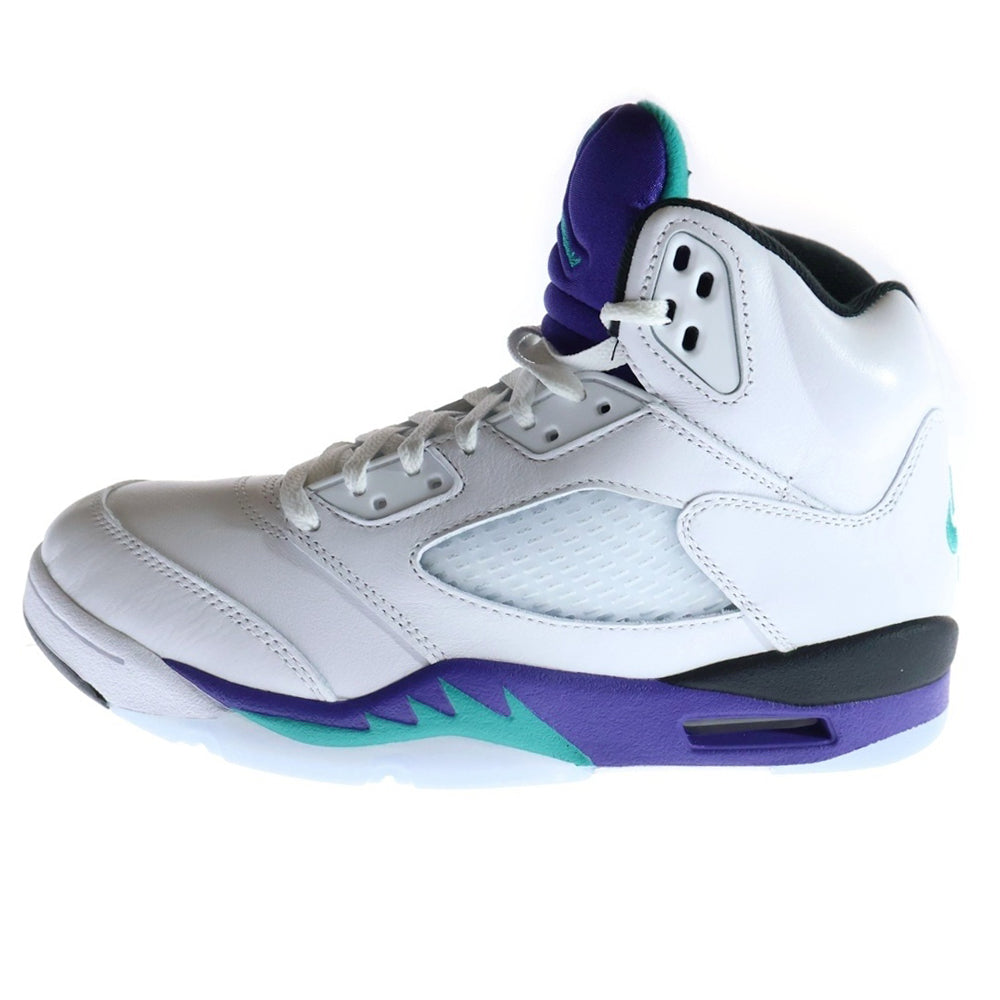 NIKE(ナイキ) Air Jordan 5 Retro Grape HQ7978-100 エアジョーダン5 ハイカットスニーカー US9.5/27.5cm ホワイト