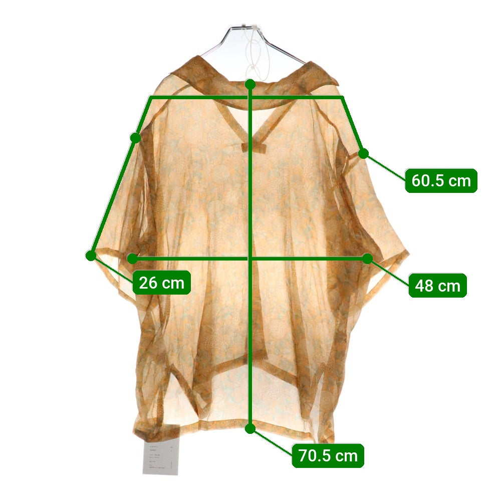 NICENESS(ナイスネス) MADAN マダン スキッパー シルクシフォン シャツ イエロー NN-0701Y15