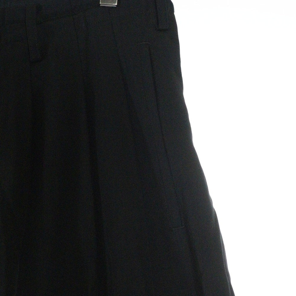 Yohji Yamamoto POUR HOMME(ヨウジヤマモト プールオム) 22SS ×朝倉優佳 ORIGINAL ART MOTIF HAND PATCH TACK PANTS ハンドモチーフ タックパンツ ブラック HG-P70-815