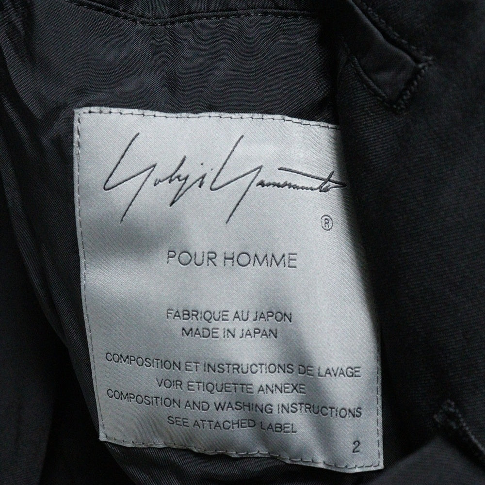 Yohji Yamamoto POUR HOMME(ヨウジヤマモト プールオム) 22SS ×朝倉優佳 ORIGINAL ART MOTIF HAND PATCH TEILORED JACKET ハンドモチーフ テーラードジャケット ブラック HG-J23-814