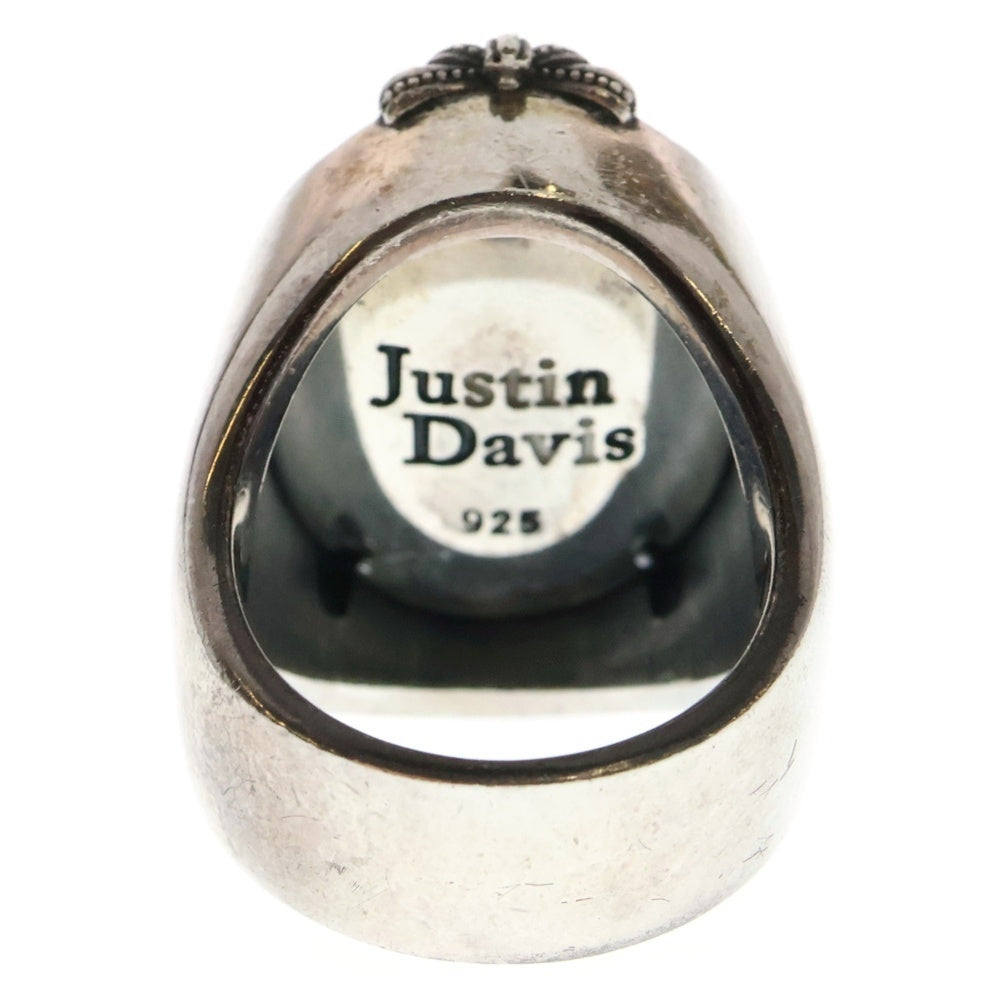 Justin Davis(ジャスティンデイヴィス) King's Courage Ring キングカレッジ オニキス シルバーリング
