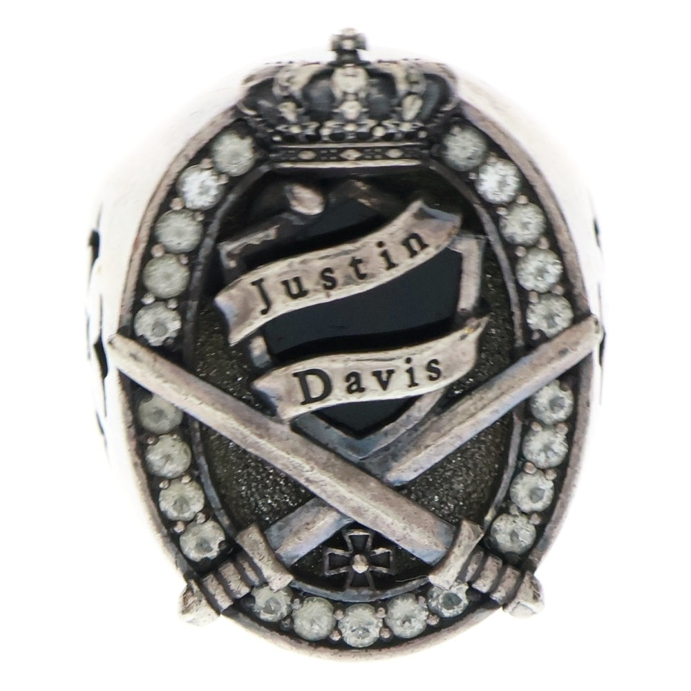 Justin Davis(ジャスティンデイヴィス) King's Courage Ring キングカレッジ オニキス シルバーリング