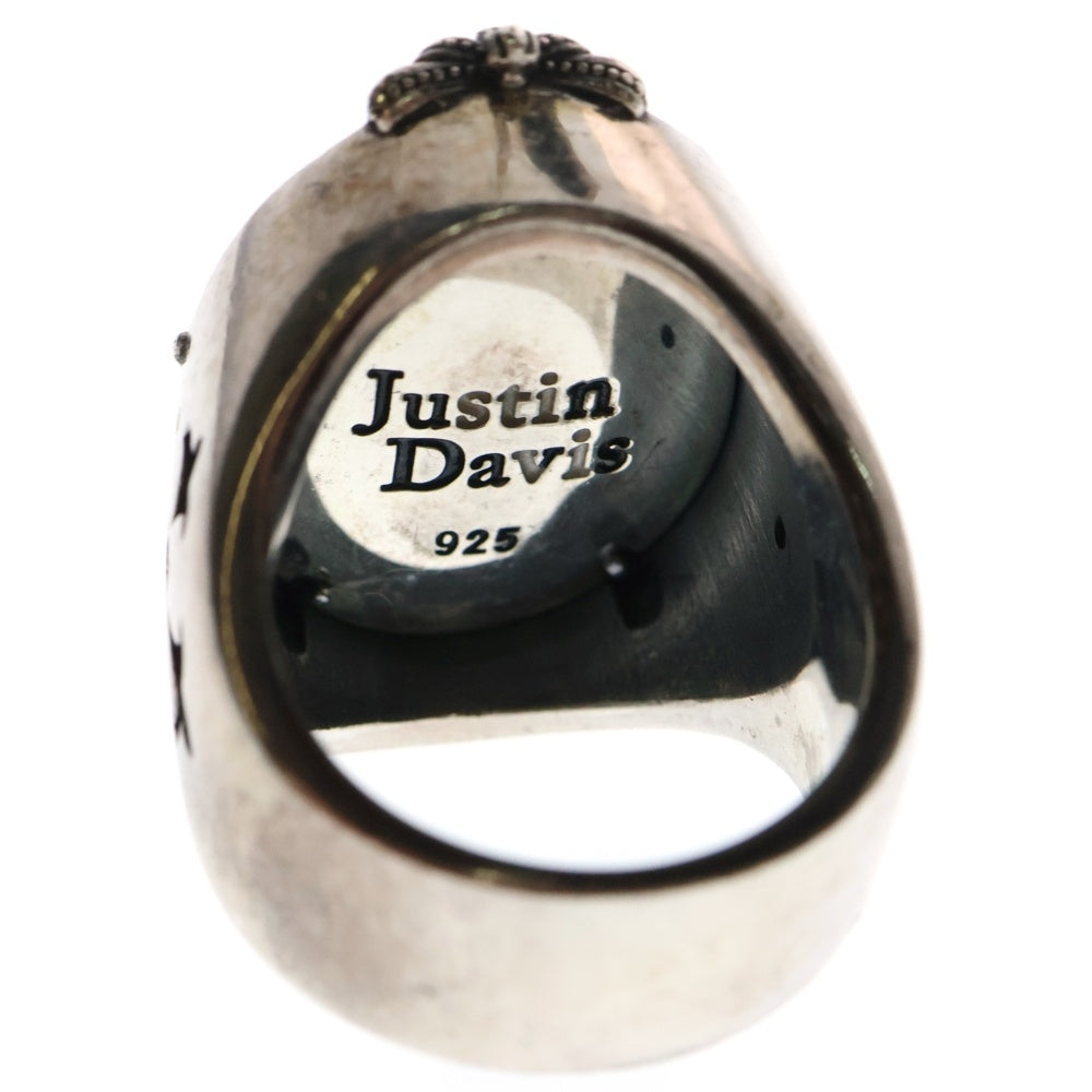 Justin Davis(ジャスティンデイヴィス) King's Courage Ring キングカレッジ オニキス シルバーリング
