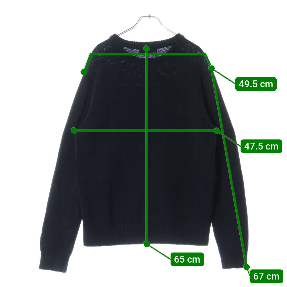 GIVENCHY(ジバンシィ) 21SS フロントロゴ ニット BM90F7401M ブラック