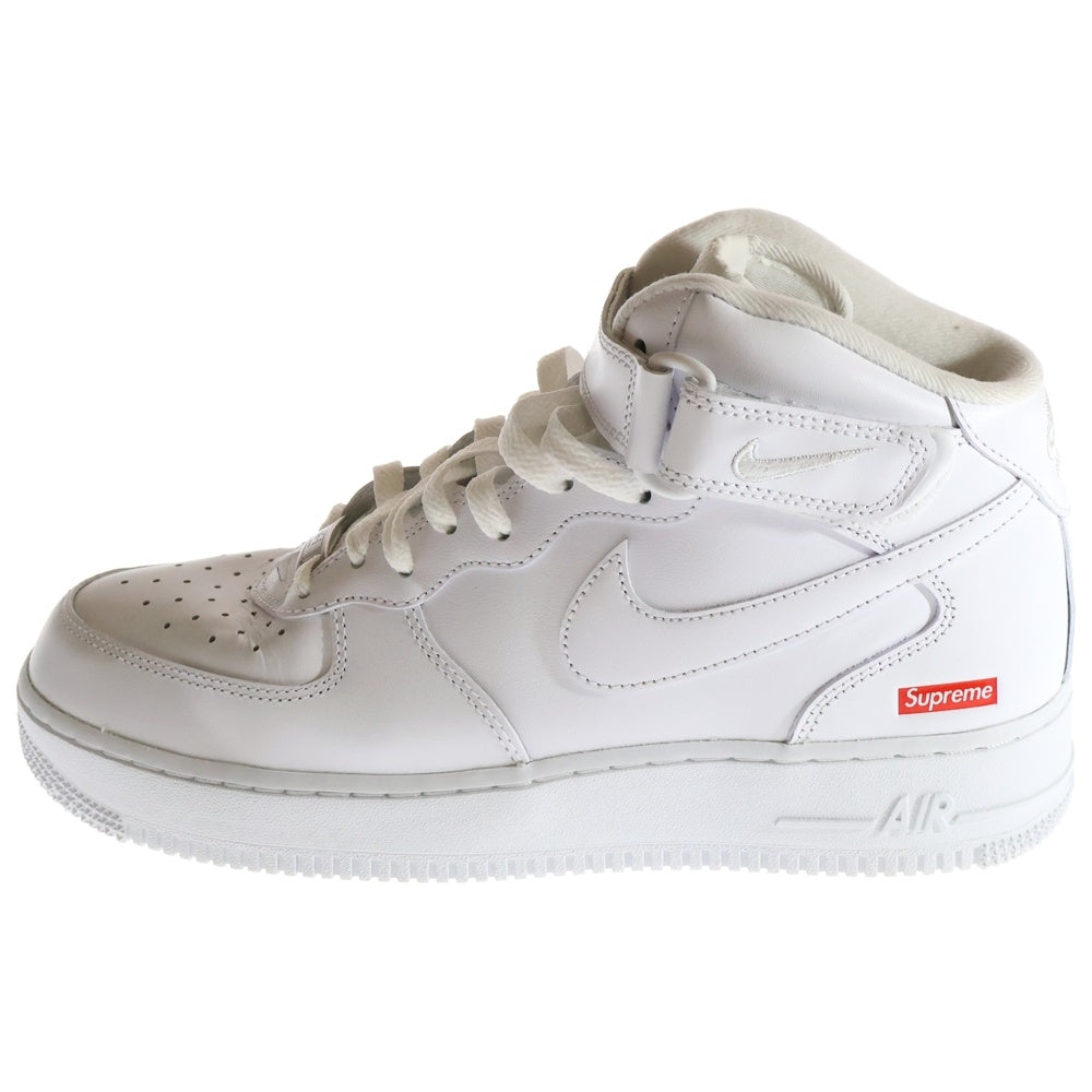 NIKE(ナイキ) ×SUPREME AIR FORCE 1 MID SP シュプリーム エアフォース ミッドカットスニーカー ホワイト US9/27cm FZ8784-100