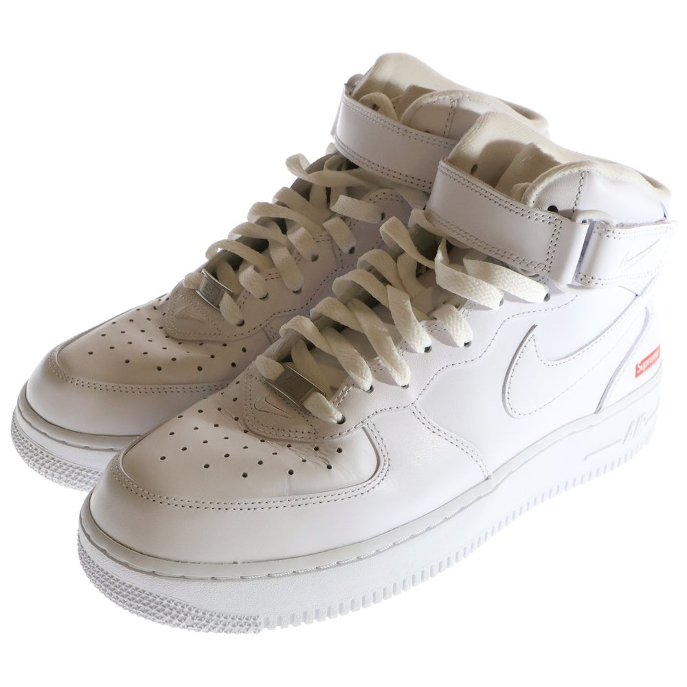 NIKE(ナイキ) ×SUPREME AIR FORCE 1 MID SP シュプリーム エアフォース ミッドカットスニーカー ホワイト US9/27cm FZ8784-100