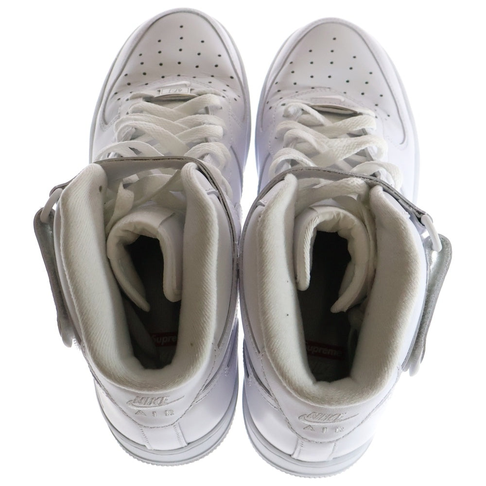 NIKE(ナイキ) ×SUPREME AIR FORCE 1 MID SP シュプリーム エアフォース ミッドカットスニーカー ホワイト US9/27cm FZ8784-100