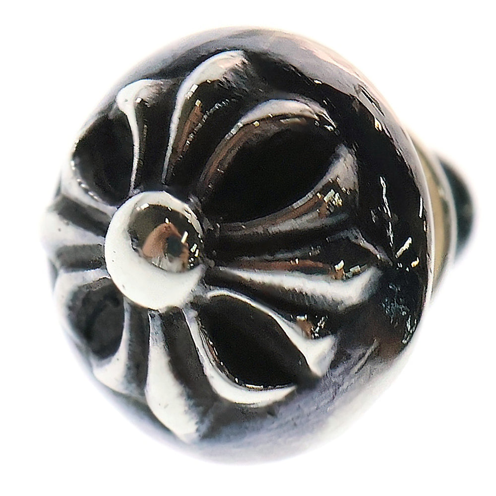 CHROME HEARTS(クロムハーツ) STUD CRSBLL クロスボールスタッドピアス シルバー BCA110