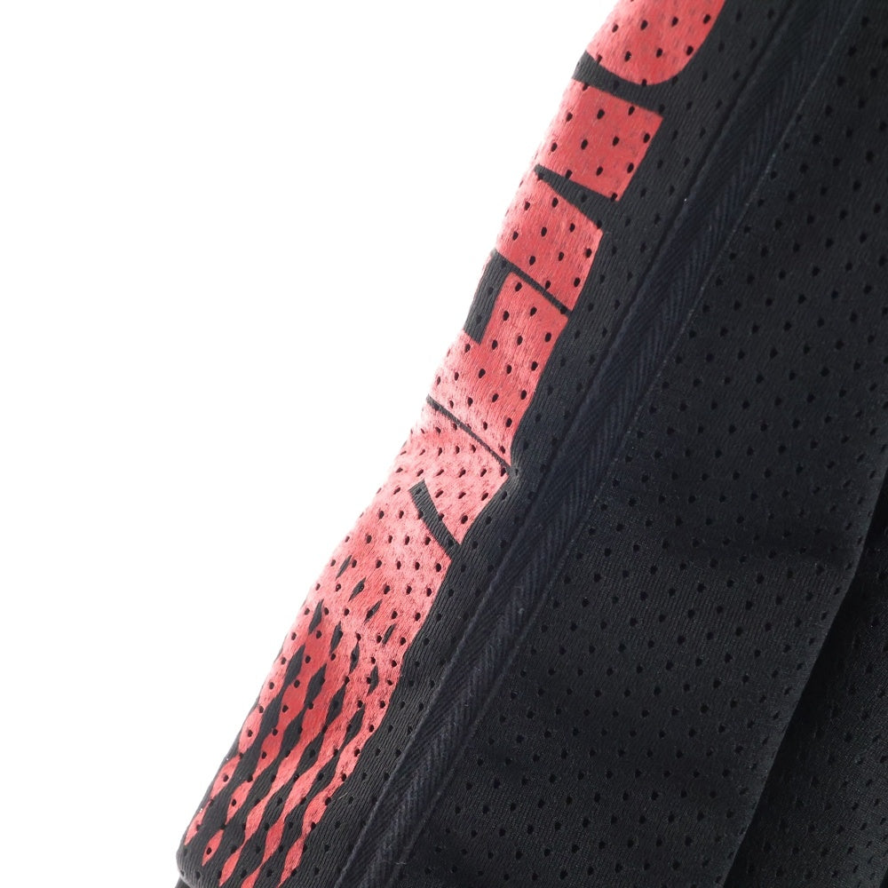 HERON PRESTON(ヘロンプレストン) 19SS ロゴプリント メッシュハーフパンツ HMCI002S19763050 ブラック