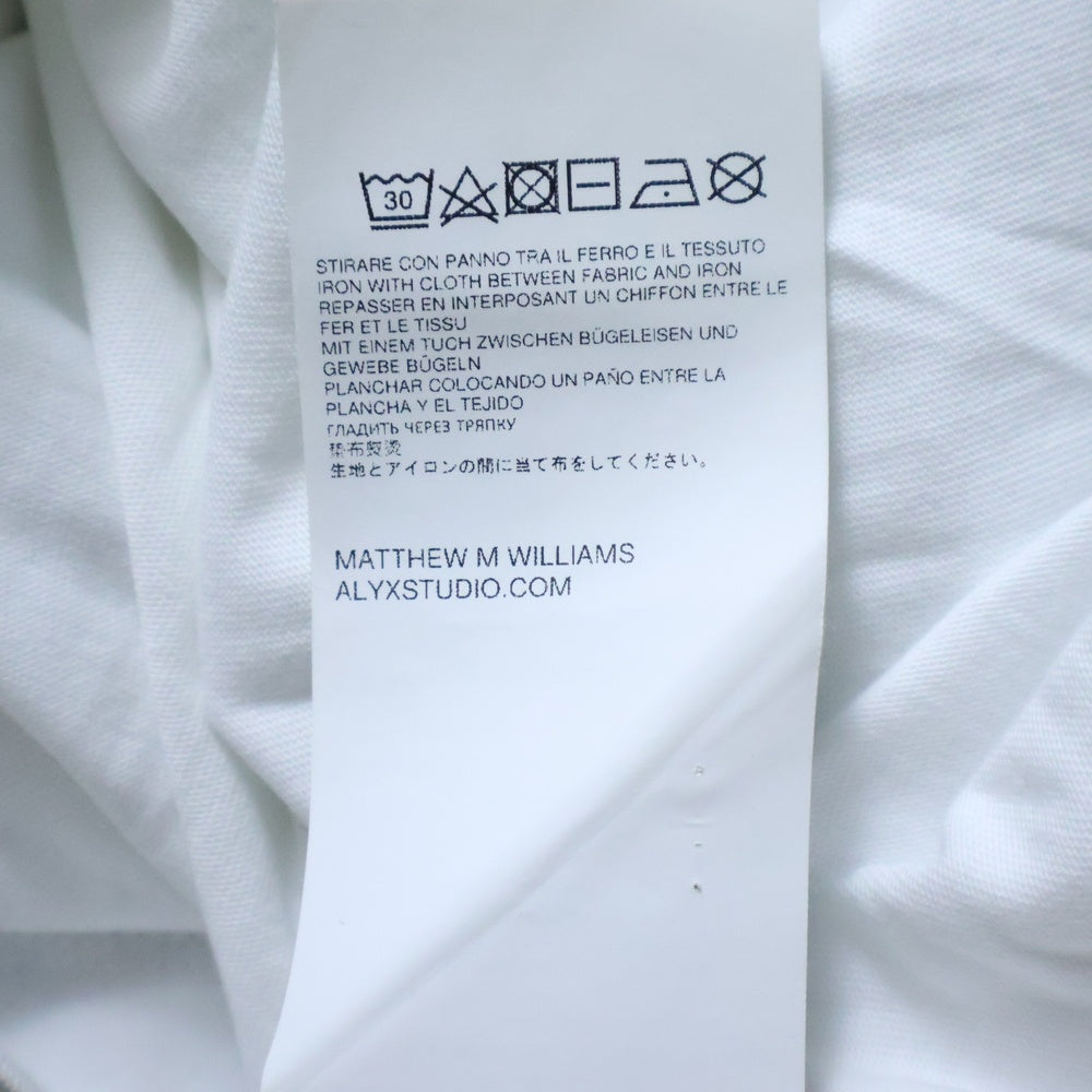 ALYX(アリクス) スプレーロゴ 半袖クルーネックTシャツカットソー ホワイト