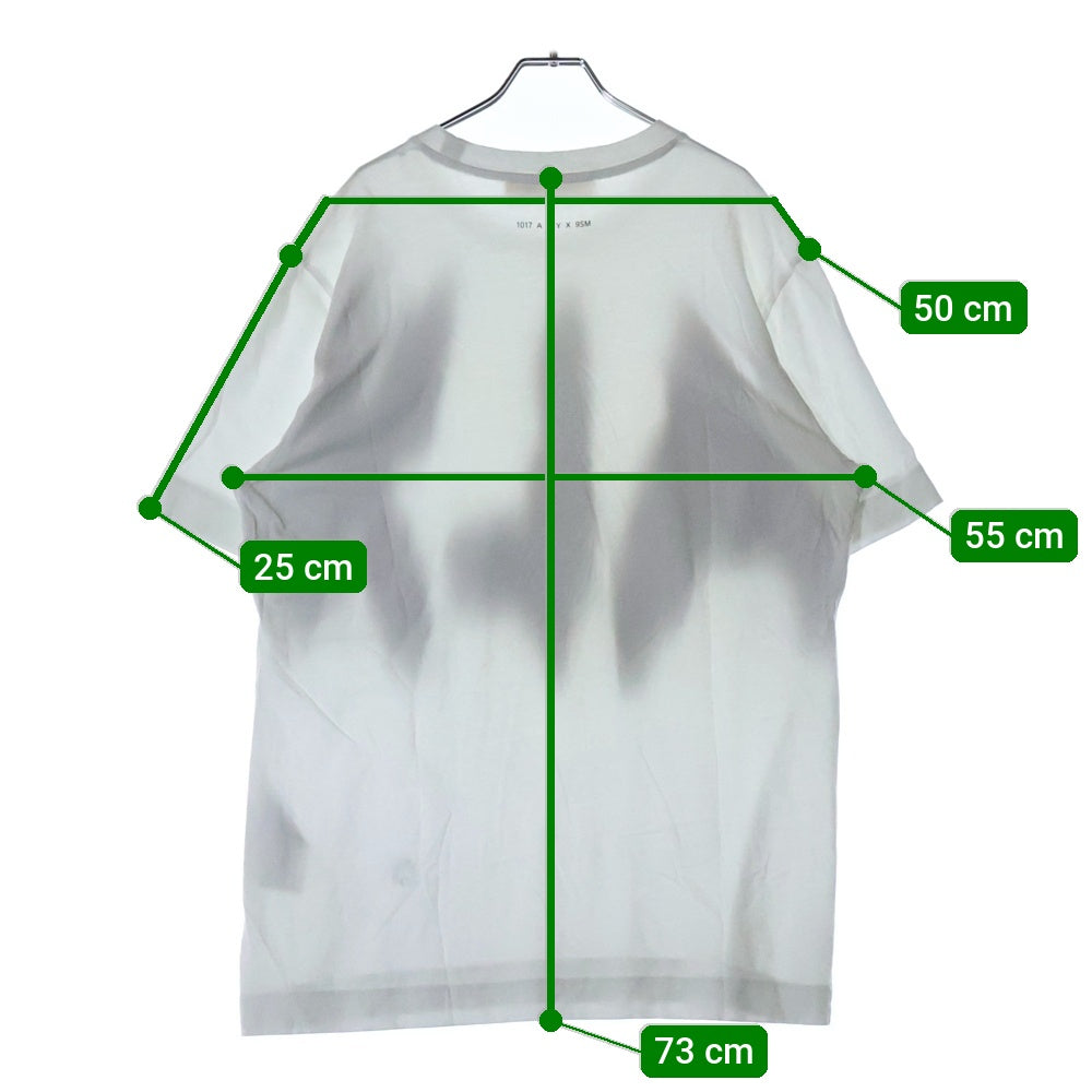 ALYX(アリクス) スプレーロゴ 半袖クルーネックTシャツカットソー ホワイト