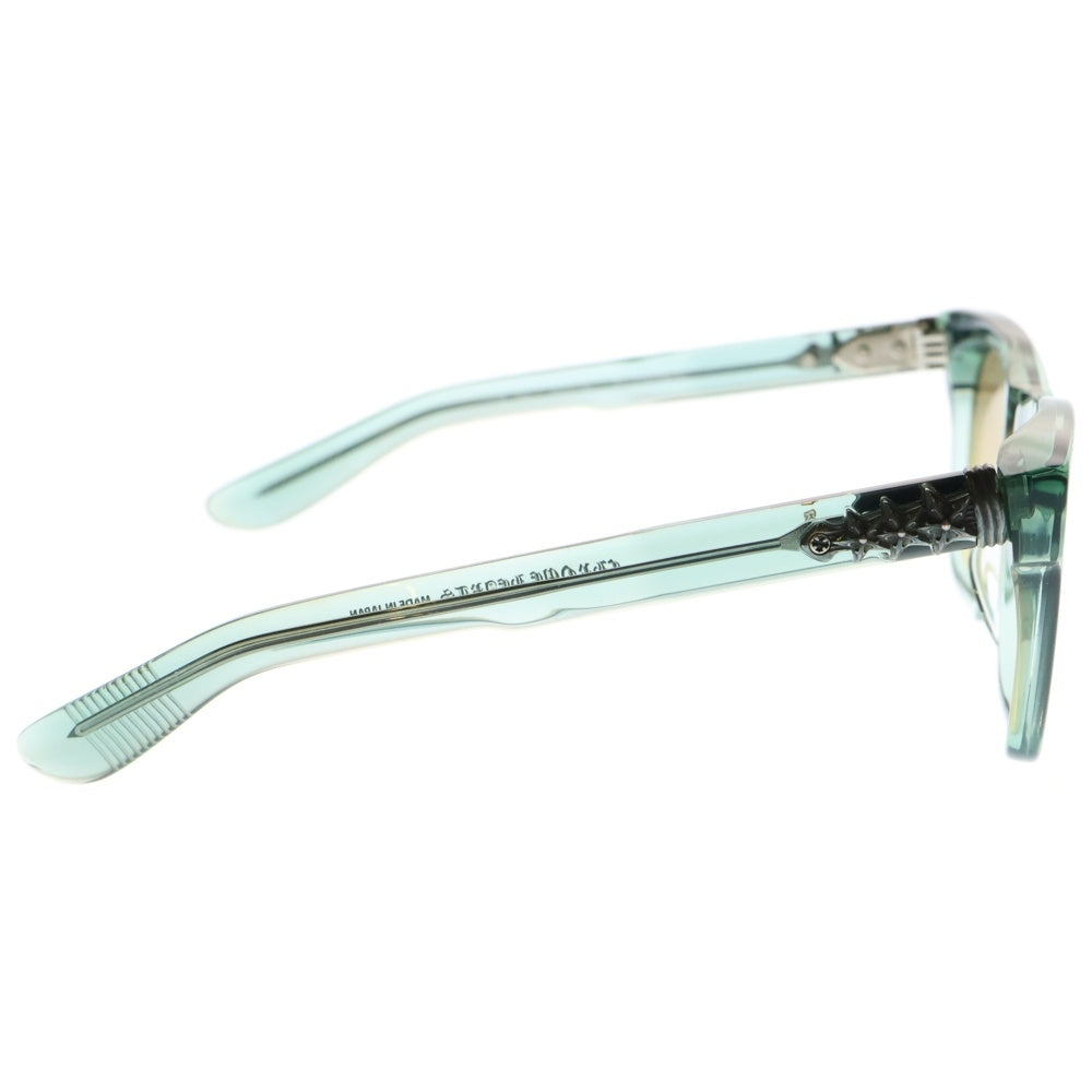 CHROME HEARTS(クロムハーツ) CLITTERATI スターテンプル クリアフレーム サングラス ライトグリーン