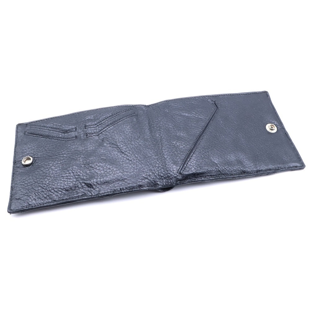 CHROME HEARTS(クロムハーツ) ANTI NOTHING 2 DO アイントナッシング トゥドゥ フルセメタリー 二つ折り財布 ブラック