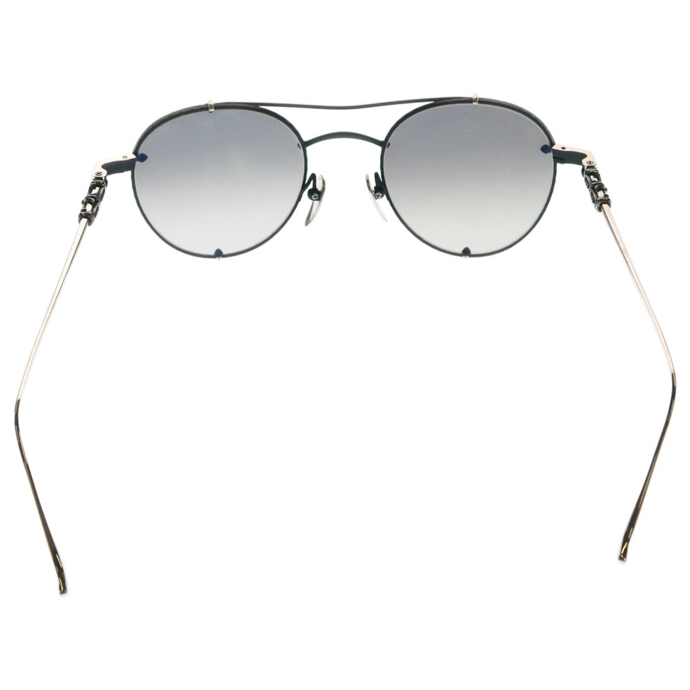 CHROME HEARTS(クロムハーツ) ORALGAMI クロスモチーフダブルブリッジサングラス シルバー/ブラック