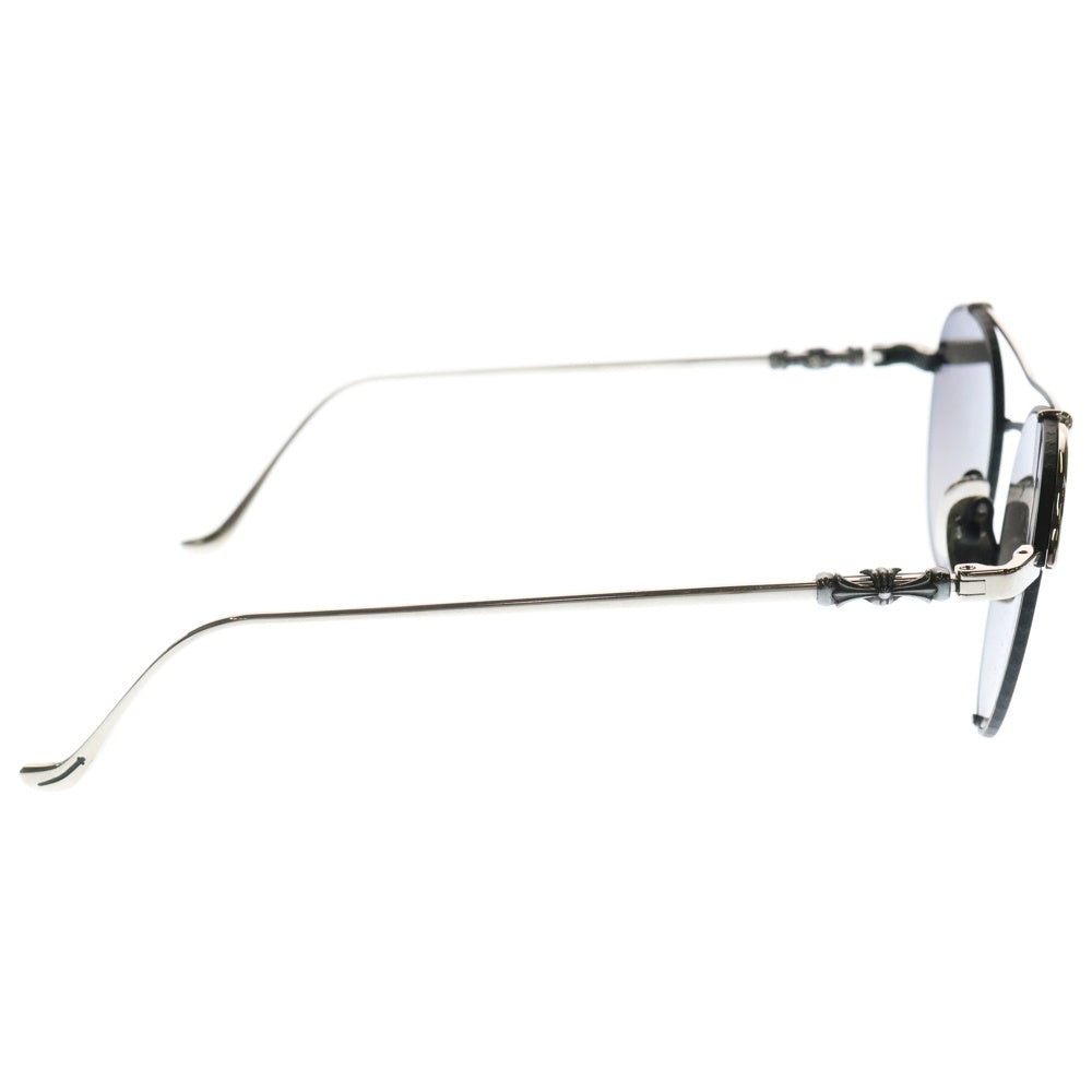 CHROME HEARTS(クロムハーツ) ORALGAMI クロスモチーフダブルブリッジサングラス シルバー/ブラック