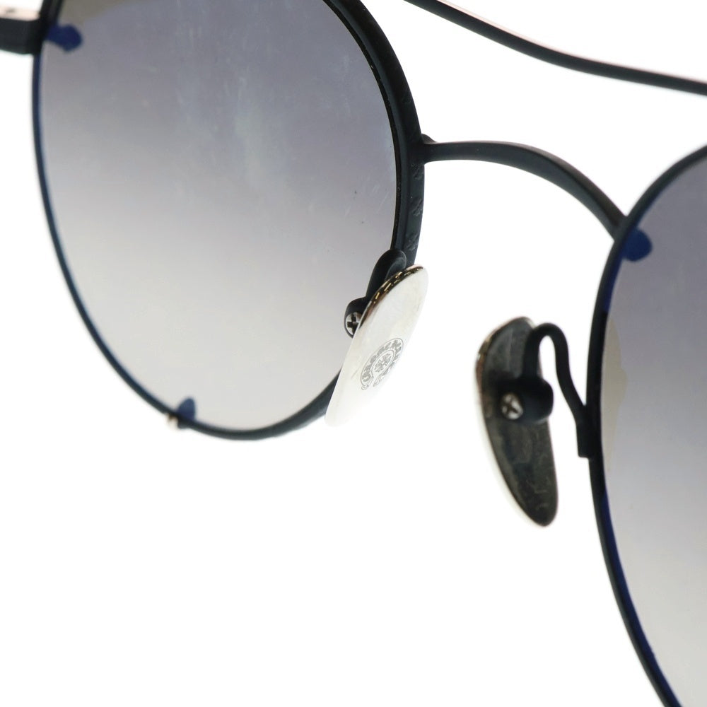 CHROME HEARTS(クロムハーツ) ORALGAMI クロスモチーフダブルブリッジサングラス シルバー/ブラック