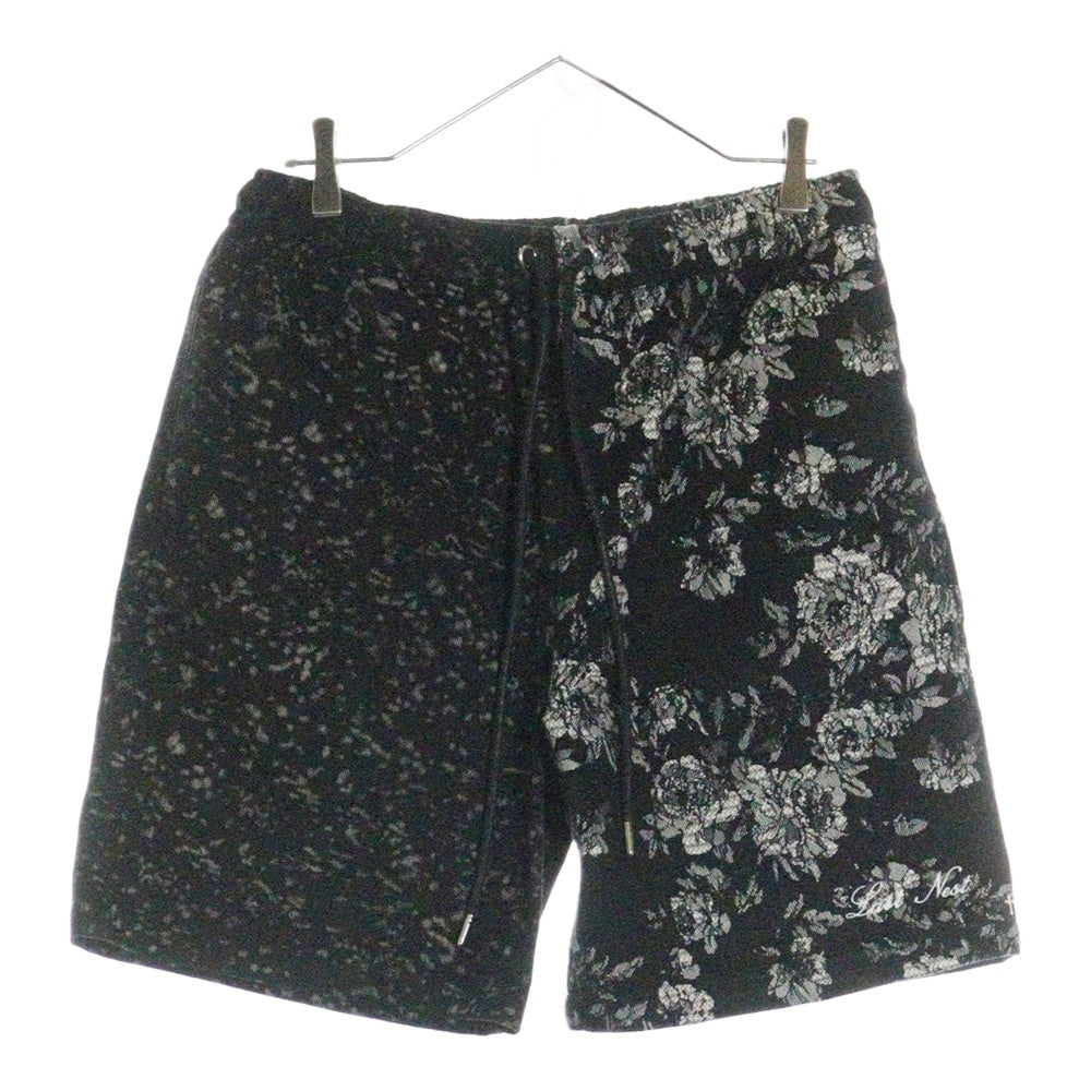 LAST NEST(ラスト ネスト) FLORAL LEOPARD SHORTS フローラル レオパードショーツ ブラック