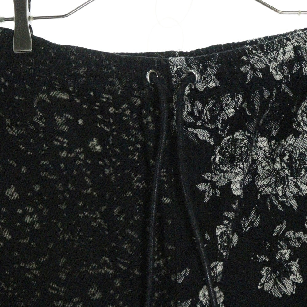 LAST NEST(ラスト ネスト) FLORAL LEOPARD SHORTS フローラル レオパードショーツ ブラック