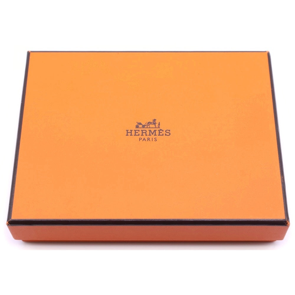 HERMES(エルメス) ベアンコンパクト 二つ折り財布 ウォレット U刻印 ヴォーエプソン ブラック