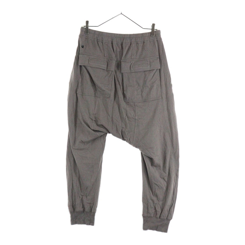Rick Owens(リックオウエンス) ×CHAMPION ドローストリング サルエル ロングパンツ CM01D9244-CHJER グレー