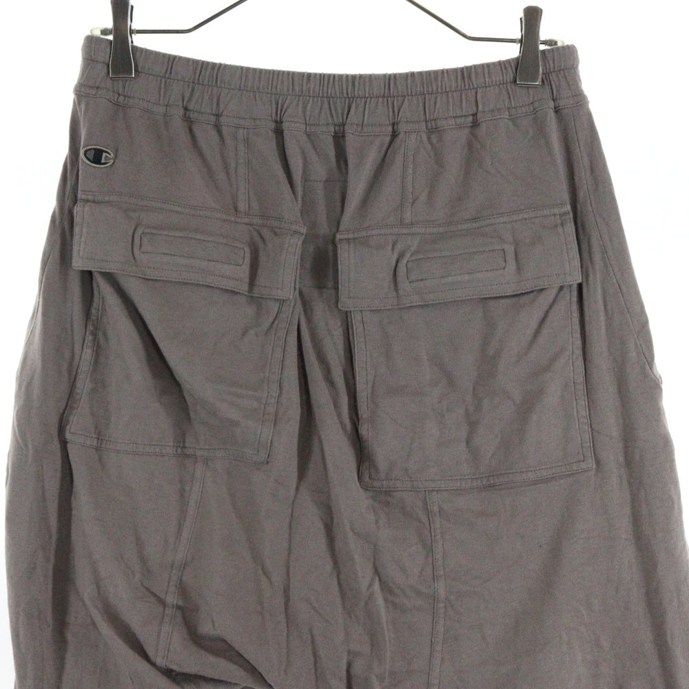 Rick Owens(リックオウエンス) ×CHAMPION ドローストリング サルエル ロングパンツ CM01D9244-CHJER グレー