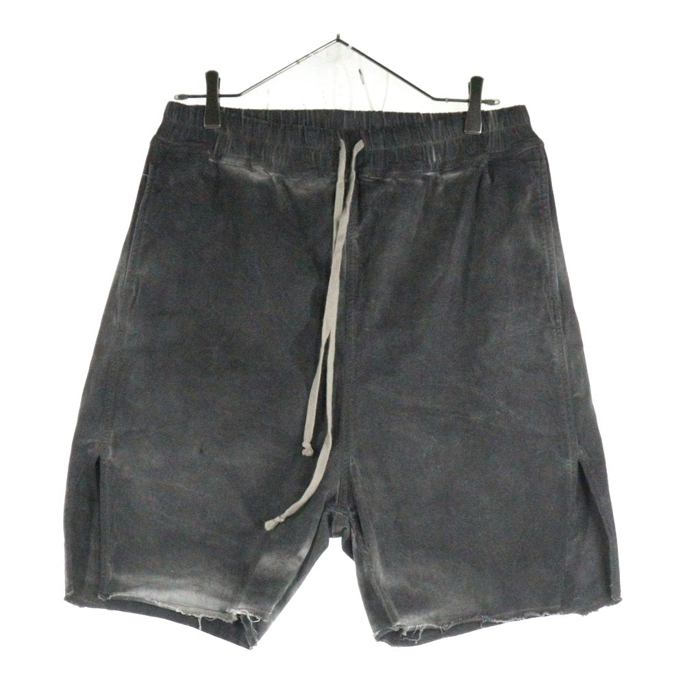 Rick Owens(リックオウエンス) LONG BOXERS ロング ボクサーズ コーティングショーツ ハーフパンツ RR01D3310-SCF グレー