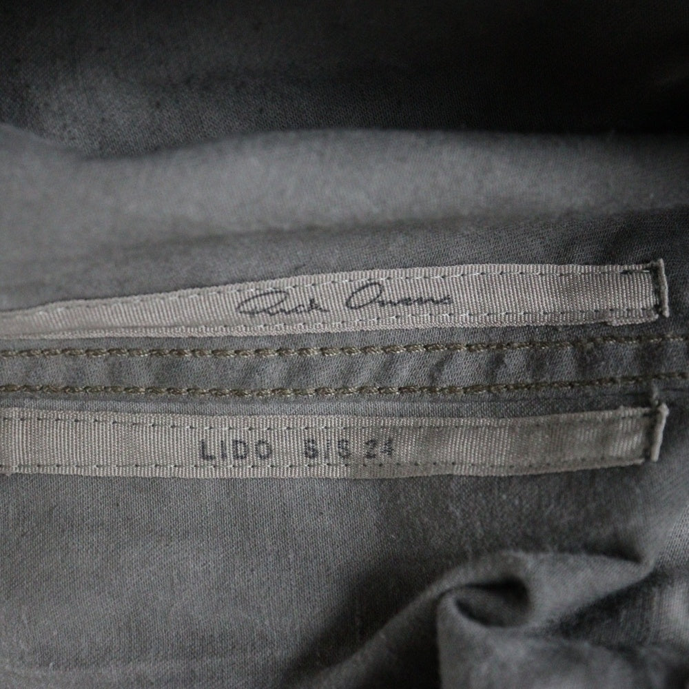Rick Owens(リックオウエンス) LONG BOXERS ロング ボクサーズ コーティングショーツ ハーフパンツ RR01D3310-SCF グレー