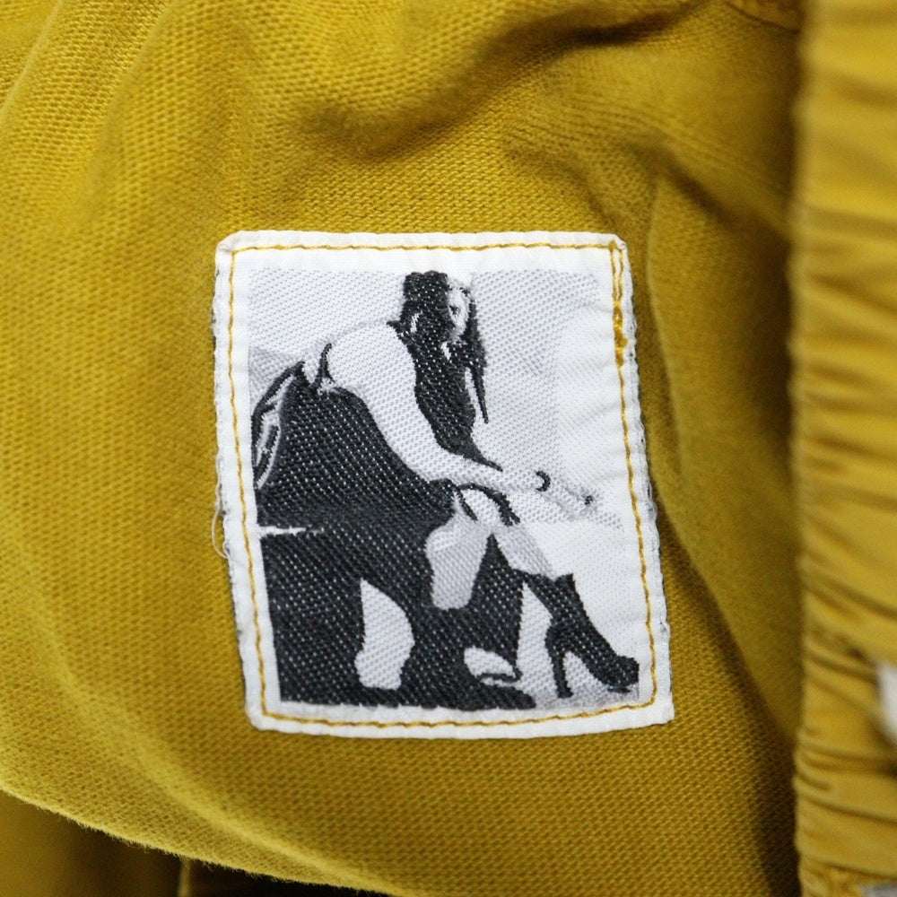 DRKSHDW(ダークシャドウ) cotton joggers Creatch Cargo Cropped Drawstring ドローストリング カーゴトリミングパンツ DU02D2371-RIG イエロー
