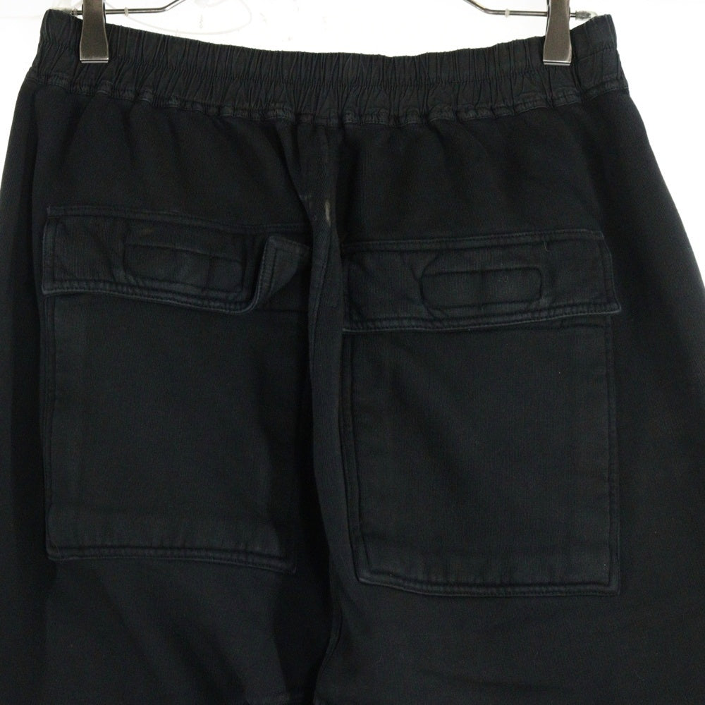 Rick Owens(リックオウエンス) 24AW CLASSIC CARGO DRAWSTRING スウェット クラシックカーゴ ドローストリングパンツ ブラック/ブラウン DU02D2370 FSUN
