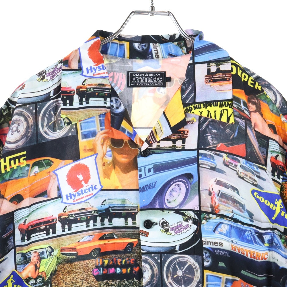 HYSTERIC GLAMOUR(ヒステリックグラマー) 25SS 総柄プリント半袖シャツ 02251AH08 マルチカラー