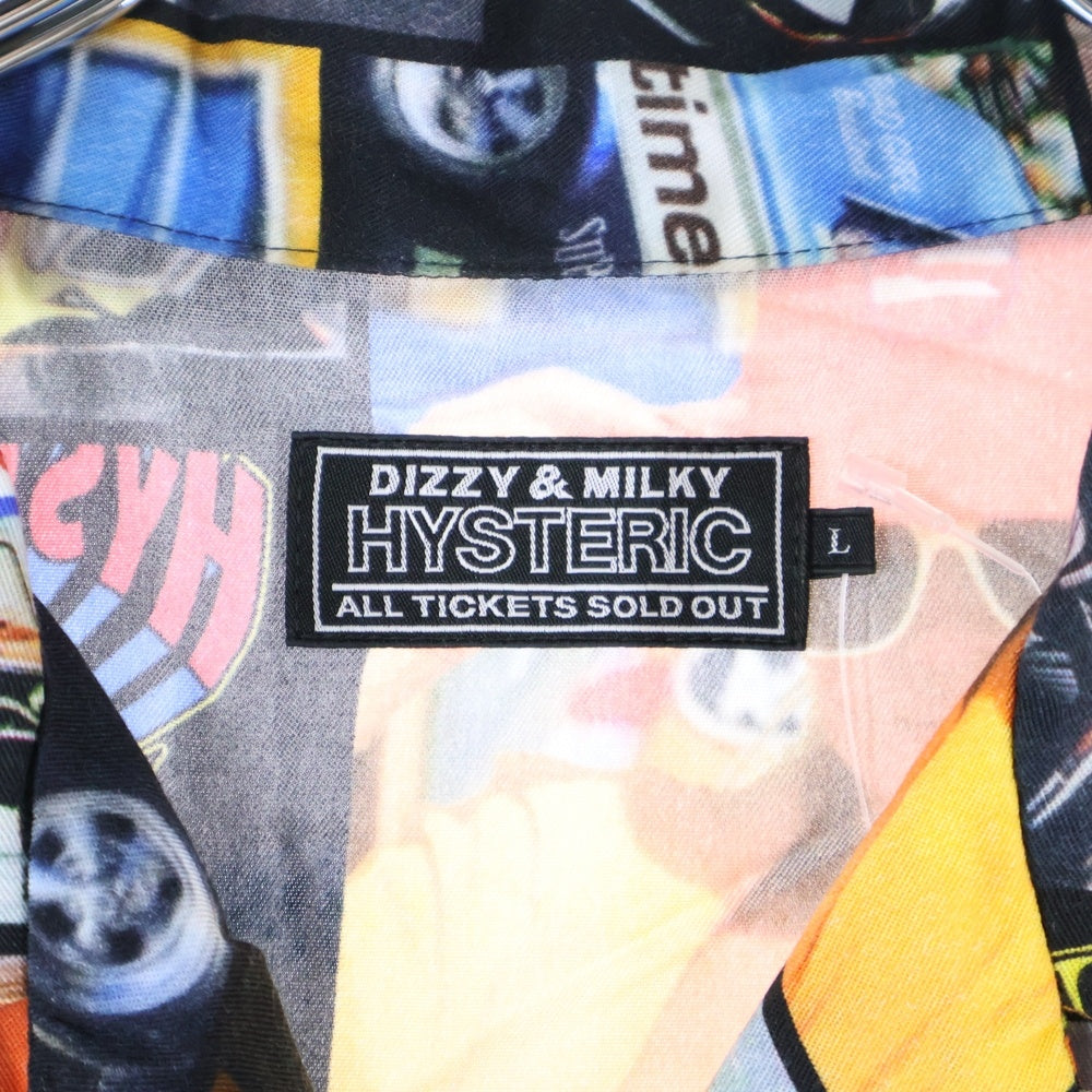 HYSTERIC GLAMOUR(ヒステリックグラマー) 25SS 総柄プリント半袖シャツ 02251AH08 マルチカラー