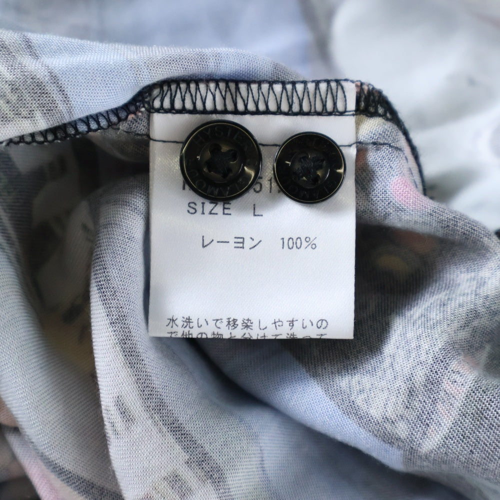 HYSTERIC GLAMOUR(ヒステリックグラマー) 25SS 総柄プリント半袖シャツ 02251AH08 マルチカラー