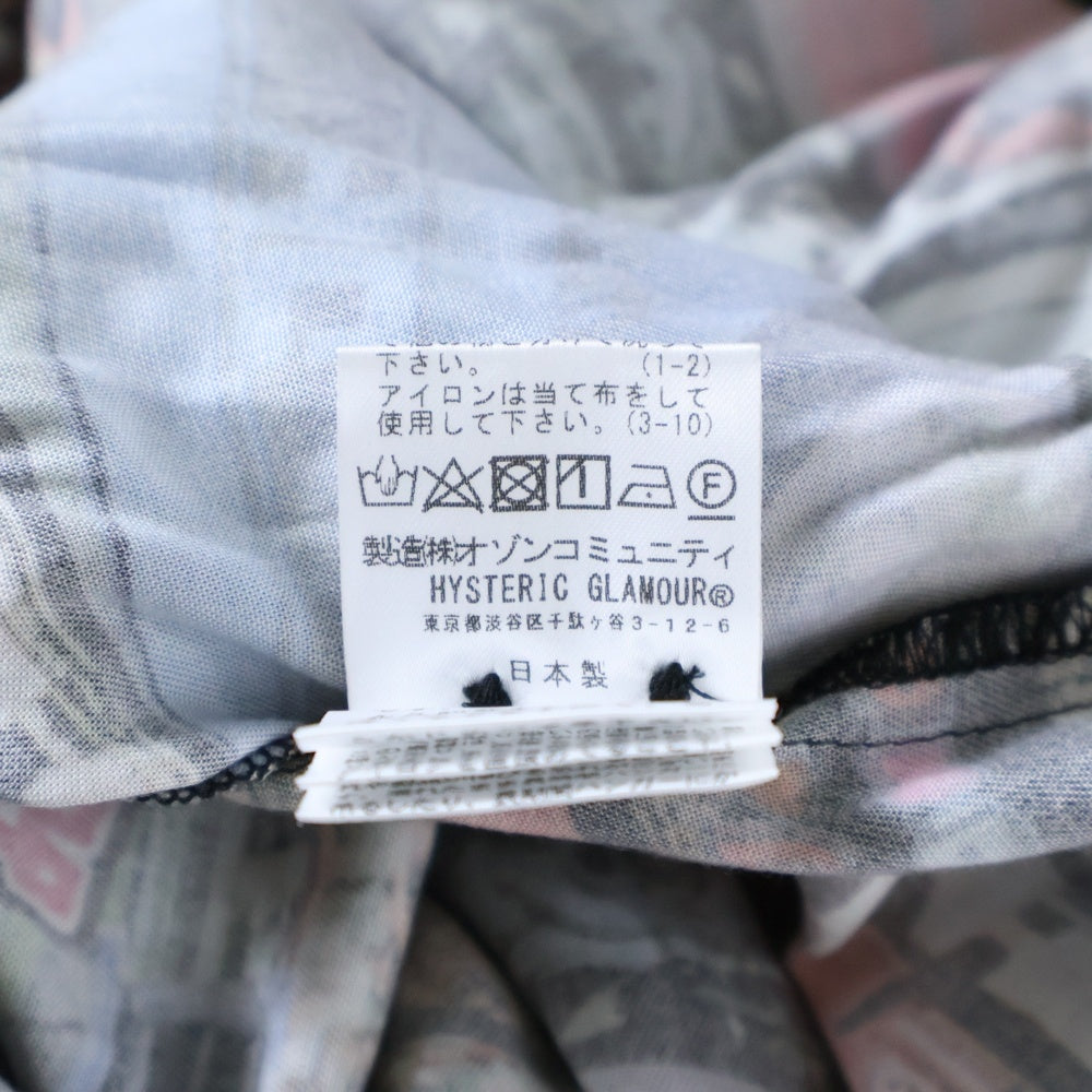 HYSTERIC GLAMOUR(ヒステリックグラマー) 25SS 総柄プリント半袖シャツ 02251AH08 マルチカラー