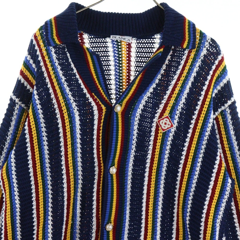 CASABLANCA(カサブランカ) Crochet Multicolor Cotton Cardigan クロシェ ニットカーディガン マルチカラー MPS25-KW-836-01