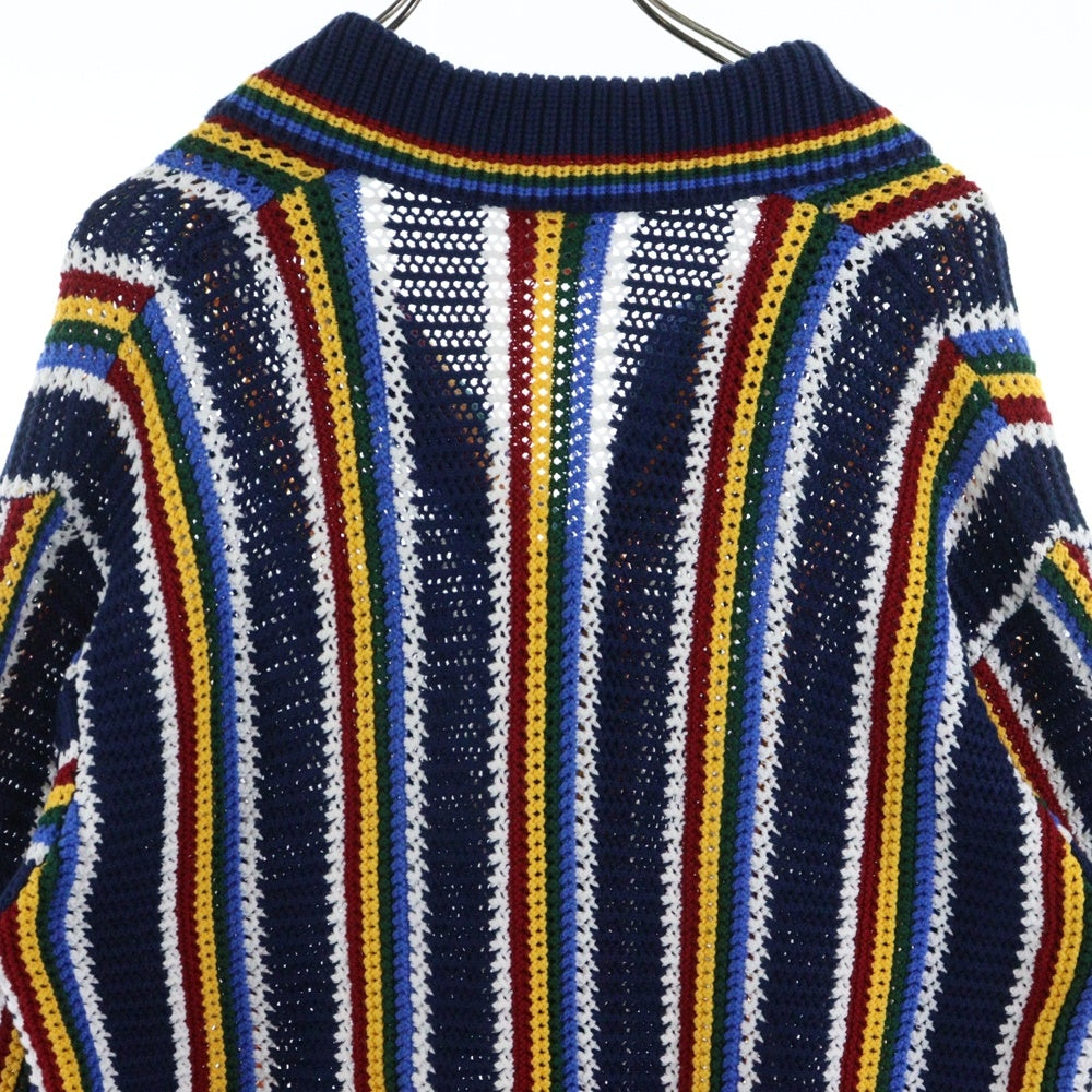 CASABLANCA(カサブランカ) Crochet Multicolor Cotton Cardigan クロシェ ニットカーディガン マルチカラー MPS25-KW-836-01