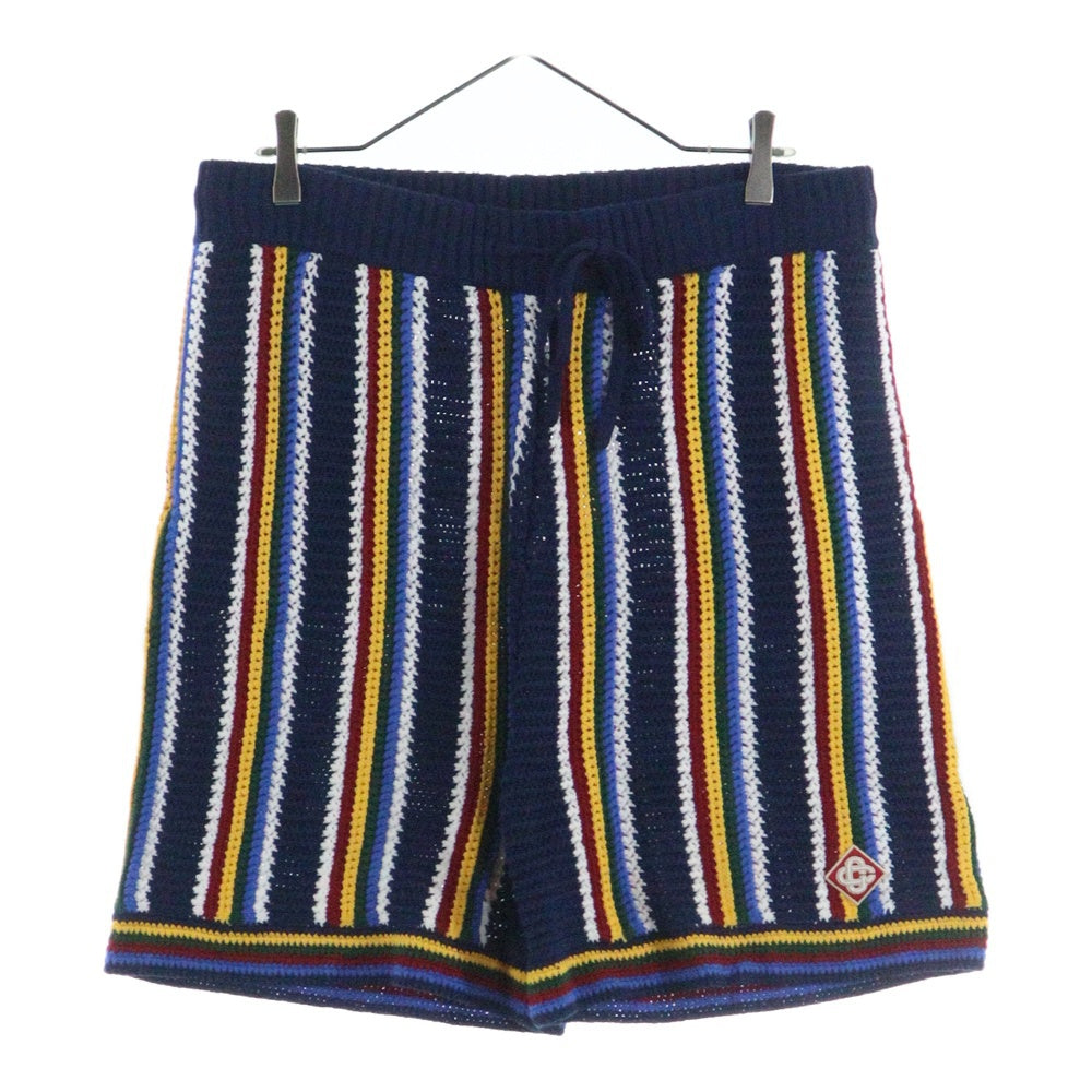 CASABLANCA(カサブランカ) Logo Patch Crochet Shorts ロゴパッチ クロシェ ハーフパンツ マルチカラー MPS25-KW-837-01