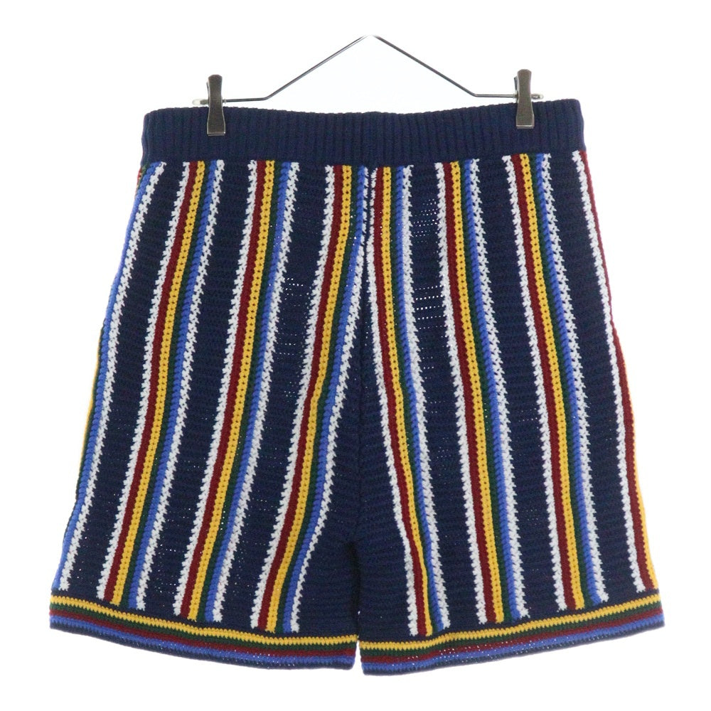 CASABLANCA(カサブランカ) Logo Patch Crochet Shorts ロゴパッチ クロシェ ハーフパンツ マルチカラー MPS25-KW-837-01