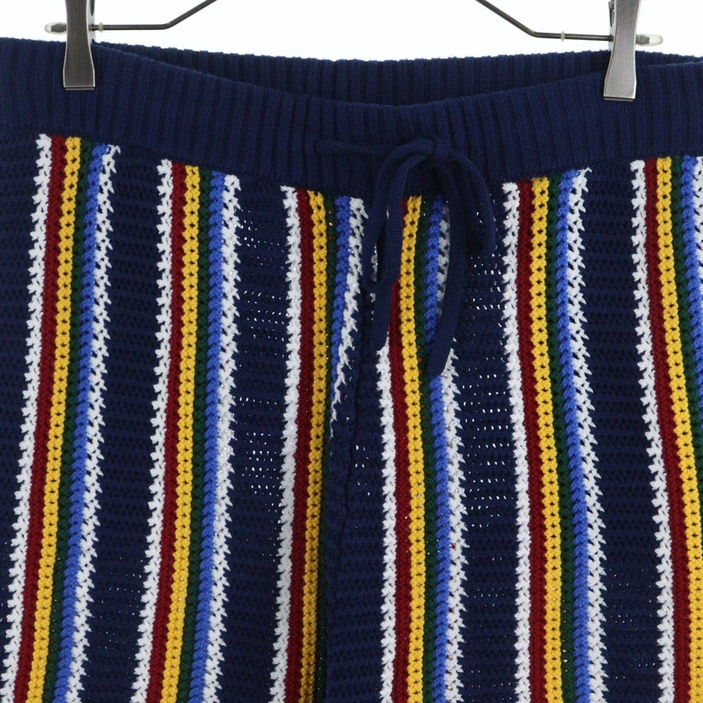 CASABLANCA(カサブランカ) Logo Patch Crochet Shorts ロゴパッチ クロシェ ハーフパンツ マルチカラー MPS25-KW-837-01