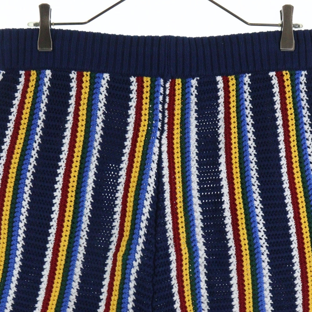 CASABLANCA(カサブランカ) Logo Patch Crochet Shorts ロゴパッチ クロシェ ハーフパンツ マルチカラー MPS25-KW-837-01