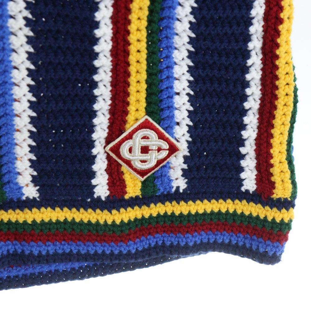 CASABLANCA(カサブランカ) Logo Patch Crochet Shorts ロゴパッチ クロシェ ハーフパンツ マルチカラー MPS25-KW-837-01