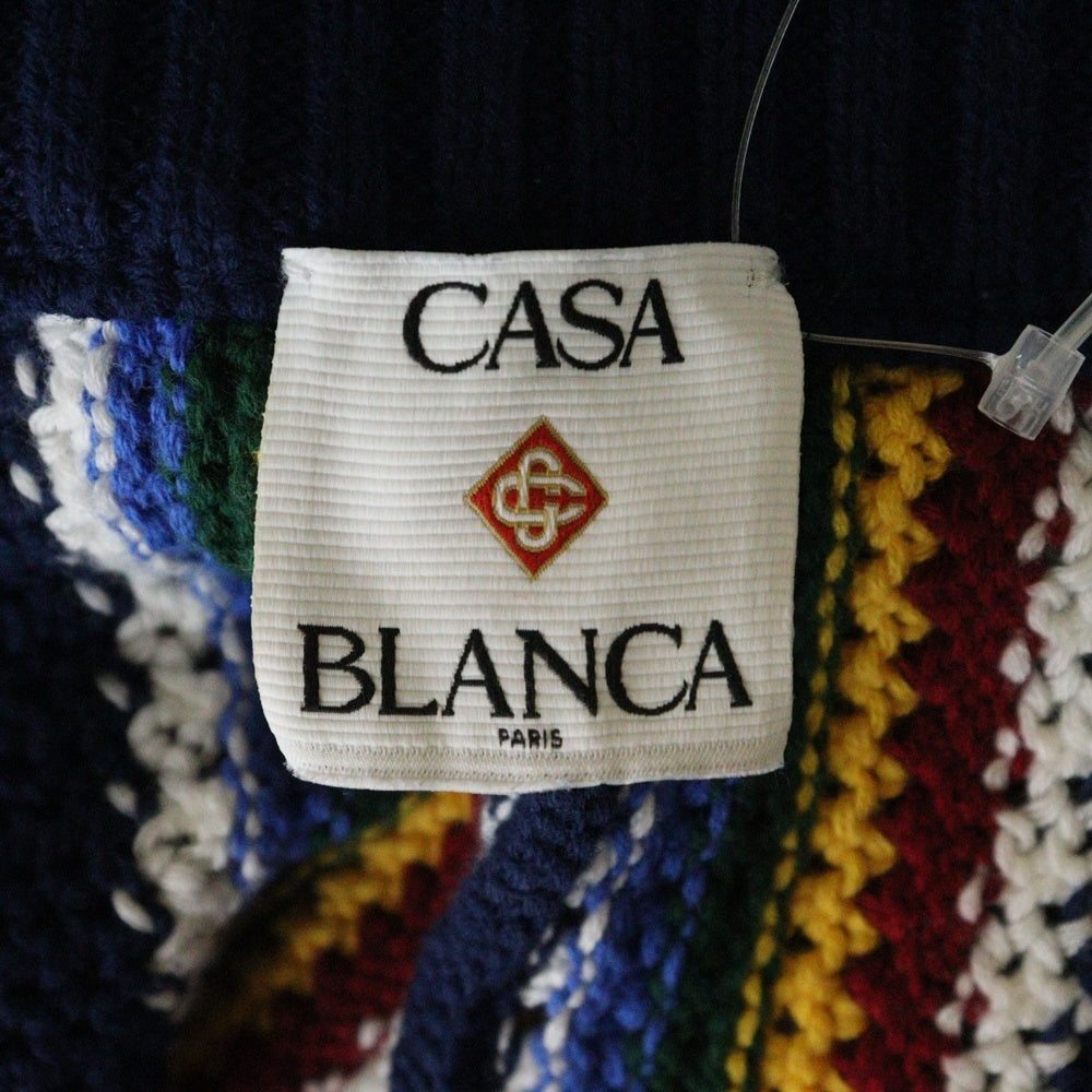 CASABLANCA(カサブランカ) Logo Patch Crochet Shorts ロゴパッチ クロシェ ハーフパンツ マルチカラー MPS25-KW-837-01